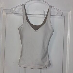 White Lululemon Align Tank